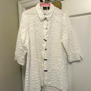 White Flowy Chico's Shirt
